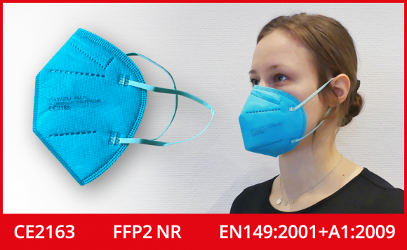 FFP2 Maske cyan
