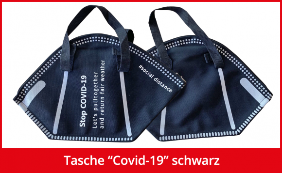 Tasche COVID-19 - schwarz