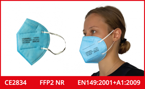 FFP2 Maske himmelblau